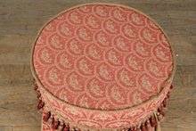 Load image into Gallery viewer, Elegant Round Ottoman with Tassel Fringe
