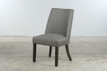 Load image into Gallery viewer, Gray Upholstered Dining Side Chair Nailhead Trim
