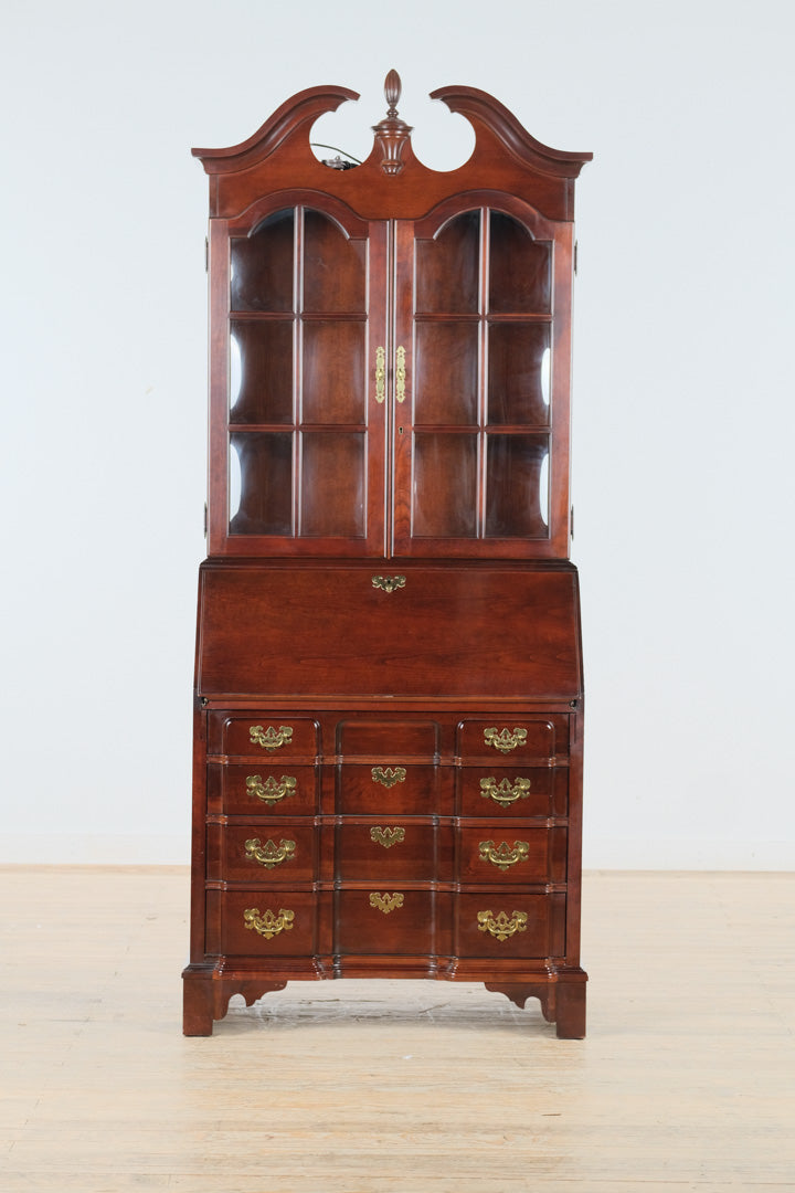 Royal Cherry Block Front Secretary - Jasper Cabinet