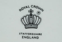 Load image into Gallery viewer, Royal Crown Staffordshire England Floral Rectangular Trinket Dish – Hand-Painted Roses, Gilded Edges
