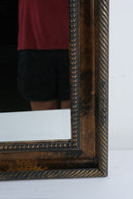 Load image into Gallery viewer, Large Decorative Wall Mirror Bronze Gold Beaded Rope Frame 30 x 40 Framed Mirror
