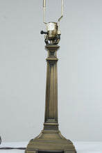 Load image into Gallery viewer, Neoclassical Brass Tone Column Table Lamp 25 Inch Traditional Decor
