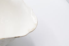 Load image into Gallery viewer, Antique Porcelain Rose Floral Centerpiece Bowl Gold Trim Scalloped Rim
