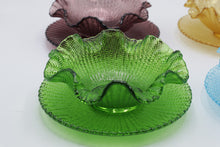 Load image into Gallery viewer, 1960s Italian Colony Waffle Ruffled Dessert Bowl and Plate Set 8 Piece

