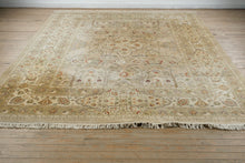 Load image into Gallery viewer, Turkish Oushak Rug – 9' x 12.3' Hand-Knotted Wool, High Knot Count, Muted Pastel Palette

