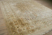 Load image into Gallery viewer, Turkish Oushak Rug – 9' x 12.3' Hand-Knotted Wool, High Knot Count, Muted Pastel Palette
