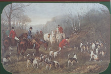 Load image into Gallery viewer, “Run to Earth” by Heywood Hardy – Framed Fox Hunt Print with Ornate Matting (31&quot; x 40.5&quot;)
