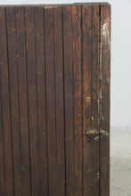 Load image into Gallery viewer, Rustic Bench-Made Wood Storage Cabinet with Slatted Door
