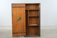 Load image into Gallery viewer, Rustic Bench-Made Wood Storage Cabinet with Slatted Door
