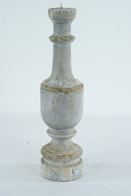 Load image into Gallery viewer, Vintage Rustic Wood Candle Holder Distressed White Farmhouse Primitive 18 Inch
