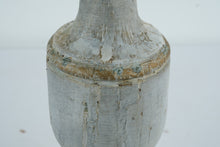 Load image into Gallery viewer, Vintage Rustic Wood Candle Holder Distressed White Farmhouse Primitive 18 Inch
