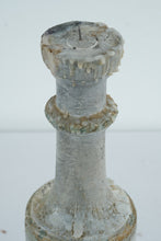 Load image into Gallery viewer, Vintage Rustic Wood Candle Holder Distressed White Farmhouse Primitive 18 Inch

