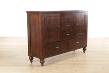 Load image into Gallery viewer, Rustic Dresser with Outer Cabinets - Riverside

