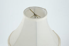 Load image into Gallery viewer, Heavy Brass Candlestick Table Lamp Traditional Colonial Style 27 Inch with Shade
