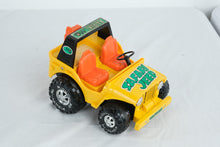 Load image into Gallery viewer, Vintage Mighty Mo Safari Jeep Battery Operated Toy Car Made in Japan 9 Inch
