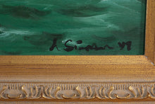 Load image into Gallery viewer, Signed 1997 Sailboat Seascape Original Oil Painting Framed Coastal Marine Art
