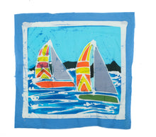 Load image into Gallery viewer, Sailboat Tapestry Square - 18&quot; x 17&quot;
