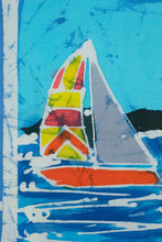 Load image into Gallery viewer, Sailboat Tapestry Square - 18&quot; x 17&quot;
