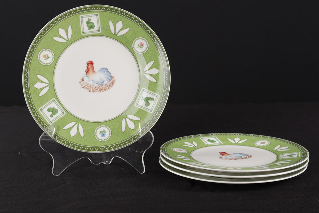 Set of 4 Farmer's Spring Salad Plates by Villeroy & Boch