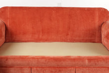 Load image into Gallery viewer, Salmon Sunrise Velour Couch
