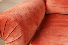 Load image into Gallery viewer, Salmon Sunrise Velour Couch
