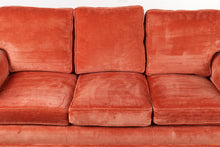 Load image into Gallery viewer, Salmon Sunrise Velour Couch
