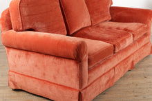 Load image into Gallery viewer, Salmon Sunrise Velour Couch
