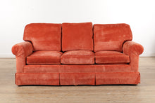 Load image into Gallery viewer, Salmon Sunrise Velour Couch
