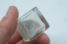 Load image into Gallery viewer, Vintage Glass Salt and Pepper Shakers Set of 3 Square Chrome Bullet Tops
