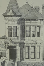 Load image into Gallery viewer, Vintage 1976 Bruce W Tackett San Francisco Victorian House Prints Framed Set 15x17
