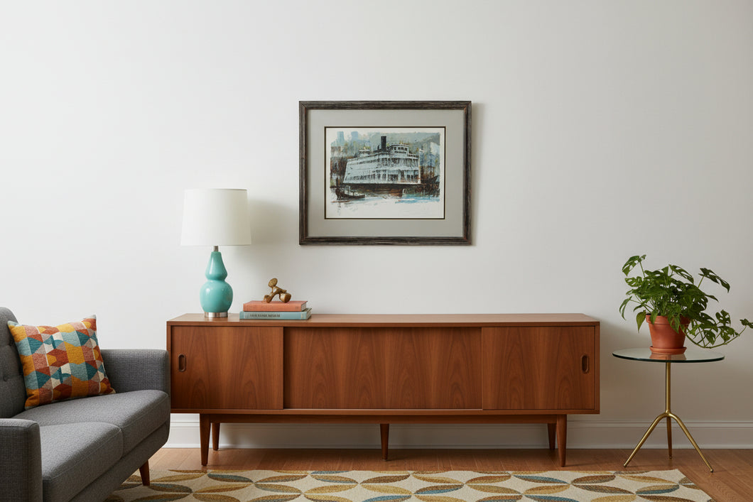 Gary Hinte “San Francisco Suite: Bay Ferry” Signed & Numbered Serigraph – Limited Edition
