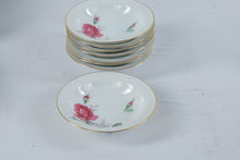 Load image into Gallery viewer, Sango Monterey Japan Rose Gold Trim China Dinnerware Set 58 Piece Service for 8
