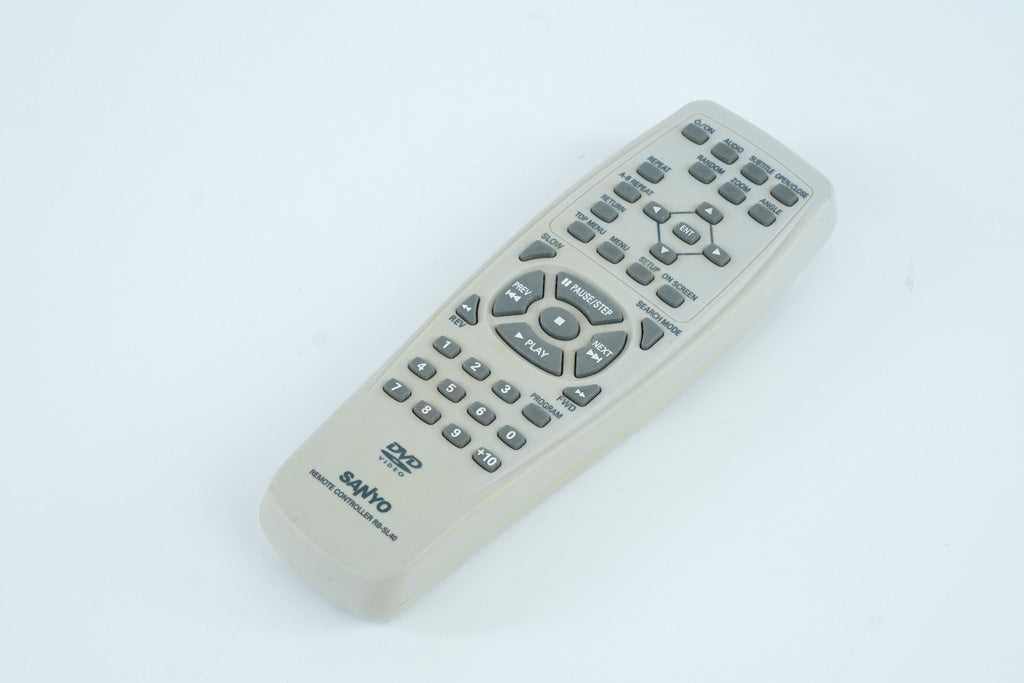 Sanyo RB-SL40 DVD Remote Control – Clean, Untested, OEM Replacement