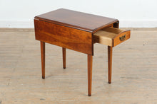 Load image into Gallery viewer, Statton Trutype Americana Cherry Drop Leaf End Table with Drawer
