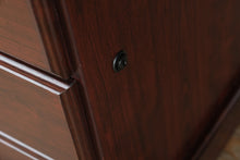 Load image into Gallery viewer, Sauder Executive Desk – Heritage Collection (Model 402159, 64” Wide, Mahogany Finish)
