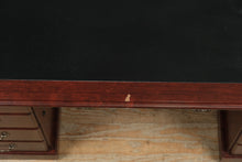 Load image into Gallery viewer, Sauder Executive Desk – Heritage Collection (Model 402159, 64” Wide, Mahogany Finish)

