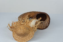 Load image into Gallery viewer, Fall Scarecrow Doll with Pumpkin Wicker Basket and Wood Base 15 Inch Harvest Decor

