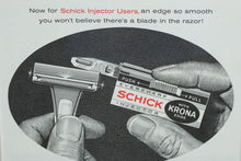 Load image into Gallery viewer, Framed 1961 Schick Krona Edge Razor Advertisement
