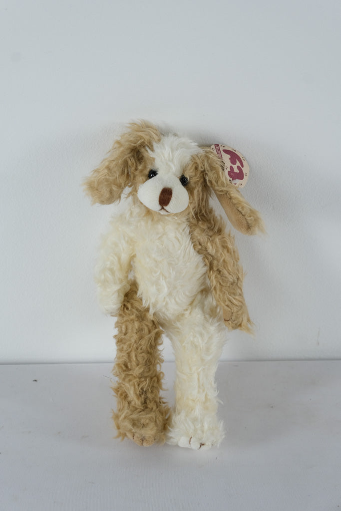 Ty Attic Treasures Collection “Scruffy” the Dog – Shaggy Cream & Tan Plush Puppy | Buy One, Get One Half Off!