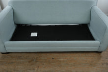 Load image into Gallery viewer, Bassett Aiden Queen Sleeper Sofa in Seaglass Fabric
