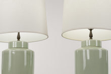 Load image into Gallery viewer, Sage Ginger Jar Crackled Porcelain Lamps
