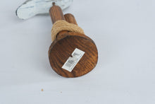 Load image into Gallery viewer, Wood Seagull Figurine Nautical Dock Post Coastal Beach Decor Rope Base
