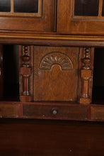 Load image into Gallery viewer, Governor Winthrop Serpentine Front Secretary Desk with Bookcase Top – Solid Wood, Ball &amp; Claw Feet
