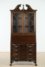 Load image into Gallery viewer, Governor Winthrop Style Secretary Desk with Bookcase Top
