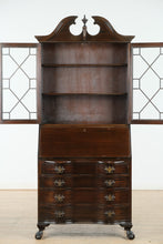 Load image into Gallery viewer, Governor Winthrop Style Secretary Desk with Bookcase Top
