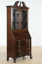 Load image into Gallery viewer, Governor Winthrop Style Secretary Desk with Bookcase Top
