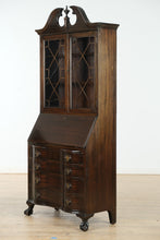 Load image into Gallery viewer, Governor Winthrop Style Secretary Desk with Bookcase Top
