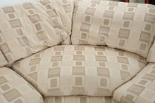 Load image into Gallery viewer, Modern Sectional Sofa with Geometric Upholstery and Feather Down Cushions
