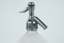 Load image into Gallery viewer, Antique Etched Glass Soda Siphon Bottle – Bellamy Bros Ltd. (London 1900 Award) – Grimsby, Louth, Skegness &amp; Horncastle
