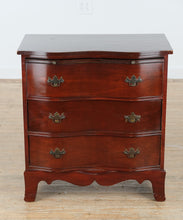 Load image into Gallery viewer, Mahogany Serpentine Front Nightstand with Pull-Out Table
